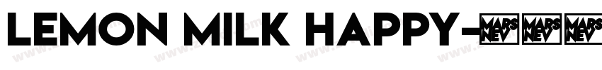 Lemon Milk Happy字体转换